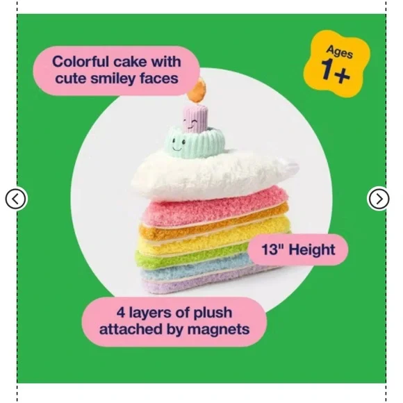 Gigglescape™ 13" Stackable Layer Cake Stuffed Animal - Picture 13 of 13
